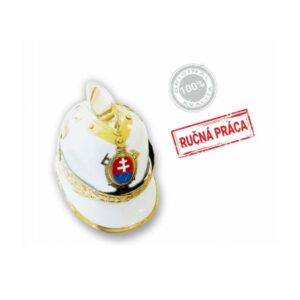 Replika hasičskej historickej helmy - Biela